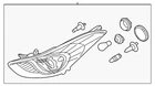Genuine Hyundai 2014-2016 Elantra Coupe Composite Assembly 92102-3X280 New. Price: $350.71.