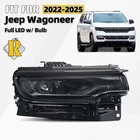 For 2022-2025 Jeep Wagoneer Full Led Black Headlight W/ Bulb Rh Passenger Side New. Price: $354.52.