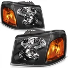 Headlights For 2002-2009 Gmc Envoy 2002-05 Jimmy Black Housing Pair New. Price: $108.99.
