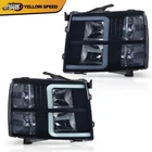 Fit For 2007-2013 Chevy Silverado Led Drl Headlights Headlamps Black/smoked Pair New. Price: $119.01.