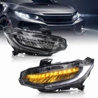Vland Pair New Headlights Fit 2016-2021 Honda Civic W/ Sequential Turn Signals. Price: $243.67.