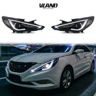 Vland Headlights W/sequential For 11-14 Hyundai Sonata Led Drl Animation Lh+rh New. Price: $339.99.