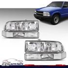 Fit For 1998-2005 Chevy S10 Blazer Chrome Clear Corner Headlights+bumper Lamps New. Price: $82.23.