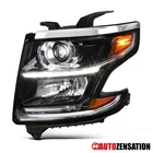 Left Side Fit 2015-2020 Chevy Tahoe Suburban Black Projector Headlight W/ Led New. Price: $106.99.