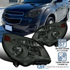 Smoke Fit 2010-2015 Chevy Equinox Lt Ls Clear Halogen Headlights Left+right New. Price: $106.95.
