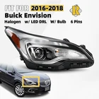 For 2016-2018 Buick Envision Halogen Headlight W/led Drl W/bulb Pins Right Rh New. Price: $121.99.