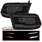 Fits 2009-2018 Dodge Ram 1500 2500 3500 Smoke Headlights Led Strip Switchback New. Price: $234.49.