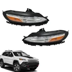 Rh+lh Side For Jeep Cherokee 2014-2018 Headlight Healamp W/ Drl/ballast Halogen New. Price: $141.08.