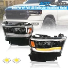 For Dodge Ram 1500 2019-2024 Black Bezel Full Led Reflector Headlights Assembly New. Price: $259.99.