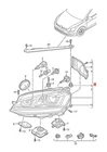 Genuine Vw Golf Variant Headlight Curve And Led Drl Left 5GM941753D New. Price: $1315.66.