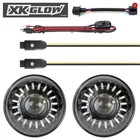 Xk Glow 7" Rgb Led Headlights Set For Jeep Wrangler Tj Jk Bluetooth App Control New. Price: $659.99.