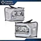 Fits 2007-13 Gmc Sierra 1500 2500HD 3500HD Lh+rh Chrome Housing Headlights Lamp New. Price: $222.57.