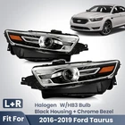 2016-2019 Ford Taurus Halogen Headlight W/HB3 Bulb Black Housing Left+right New. Price: $207.99.
