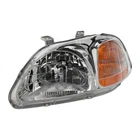 For Honda Civic 1996-1998 Headlight Driver Side Halogen With Lens And Bulbs New. Price: $83.18.