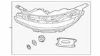 Genuine Kia 2020-21 Soul Headlamp Assembly Left Front W/led 92101-J2100 Oem Used. Price: $348.00.