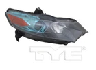 Tyc Right Passenger Side Halogen Headlight For Honda Insight 2010-2011 Models New. Price: $156.00.