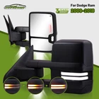 Power Heated Tow Mirrors For 2009-2018 Dodge Ram 1500 2500 3500 Led Smoked Lens New. Price: $229.99.