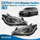 Hid/xenon Headlight For 2017-2020 Chrysler Pacifica W/led Drl Black Left+right New. Price: $246.99.