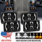 4X6" 160W Headlight Drl Black Sealed Dot Lamp For Kenworth T400 T800 W900 New. Price: $75.99.