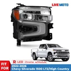 For 2022-2026 Chevy Silverado 1500 Ltz Chrome Full Led Headlight Passenger Side New. Price: $159.90.