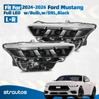 Left+right Pair Full Led Headlight Black W/bulb W/drl 2024-2026 Ford Mustang New. Price: $518.99.
