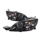 Headlight Set Fits 07-2009 3 Hatchback Mps Mazdaspeed 1 Black Halogen New. Price: $218.77.