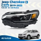 For 2019-2023 Jeep Cherokee Full Led Headlight W/ Drl Left Driver Side New. Price: $132.99.