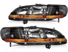 Headlamps For 1998-2002 Honda Accord Black Housing Headlights Assembly Pair New. Price: $78.99.