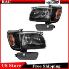 Headlight Assembly For 01-04 Toyota Tacoma Driver Passenger Black Housing Amber New. Price: $68.99.