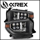 Alpharex Black Nova Series Led Projector Headlights Fit 2014-2021 Toyota Tundra New. Price: $1175.00.