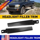 Headlight Molding Trim Lower Filler Pair Set For 1998 2000 1999 Toyota Tacoma Us New. Price: $15.19.
