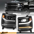 Pair For 2016-2019 Chevy Silverado 1500 Full Led Projector Headlights W/ Bulbs New. Price: $289.99.