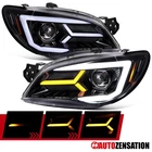 Fit 2006-2007 Subaru Impreza Wrx Slick Black Projector Headlights Led Sequential New. Price: $313.99.