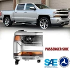 Passenger Side For 2016-2018 Chevy Silverado 1500 Led Headlight Hid/xenon Chrome New. Price: $173.99.