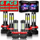 H11 Led Headlight Conversion Bulbs High Low Beam Fog Csp Kit New. Price: $28.99.