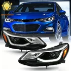 For 2016-2019 Chevy Cruze Headlights Projector Left&right Halogen/led Drl Black New. Price: $179.19.