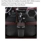 Car Floor Mats For Cadillac Escalade 2021-2024, Full Set, Black New. Price: $99.88.