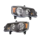 For Chrysler Town And Country 2014-2016 Headlights Driver Passenger Side Pair New. Price: $231.22.