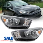For 2018-2023 Kia Rio Sedan Clear Headlight Halogen Headlamp Black Left+right New. Price: $299.94.