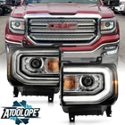 2016-2018 Gmc Sierra 1500 Hid/xenon Type Led Drl Projector Headlights Headlamps New. Price: $225.29.