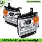 PAIR/2PCS Projector Headlight W/leddrl For Gmc Sierra 2500 Hd Sle 6.0L 2015-2019 New. Price: $249.99.