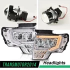 Fit 2009-2014 Ford F150 Pair Front Led Tube Dual Projector Headlights Chrome New. Price: $232.11.