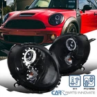 Fit 2007-2013 Mini Cooper Led Halo Black Smoke Projector Headlights Left+right New. Price: $275.95.