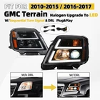 Full Led Headlights Conversion Black For 2010-15 16-2017 Gmc Terrain W/ Harness New. Price: $238.99.