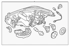 Genuine Nissan Headlamp Assembly 26060-9UE9B New. Price: $938.30.