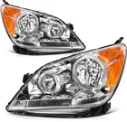Pair/set Chrome Amber Headlights Headlamps Assembly For Honda Odyssey 2005-2007 New. Price: $149.99.