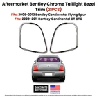 Bentley Flying Spur Chrome Tail Light Bezel Trim Rings Oe Style New. Price: $149.99.
