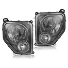 Pair Black Headlights Halogen Set For Jeep Liberty 2008-12 Driver&passenger Side New. Price: $123.50.
