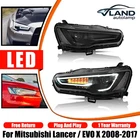 Vland Led Headlights For Mitsubishi Lancer/evo X 2008-2017 W/start Up Animation New. Price: $355.30.