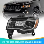 For 2017-2021 Jeep Grand Cherokee Halogen Headlight Driver Left Chrome W/ Bulb New. Price: $87.99.